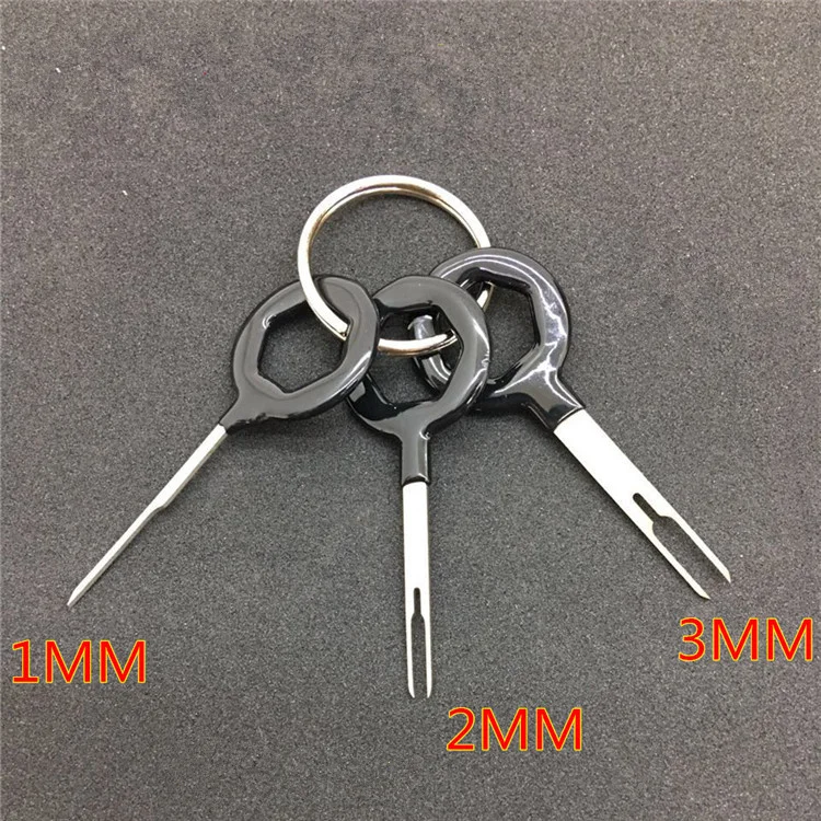 

3Pcs Car Terminal Wiring Crimp Connector Extractor Pin Removel Key Tool Kit