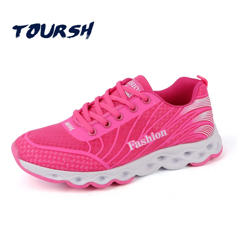 TOURSH Женщины Сетки Кроссовки Дышащий Лето Дамы 2017 Спортивная Обувь для Женщин