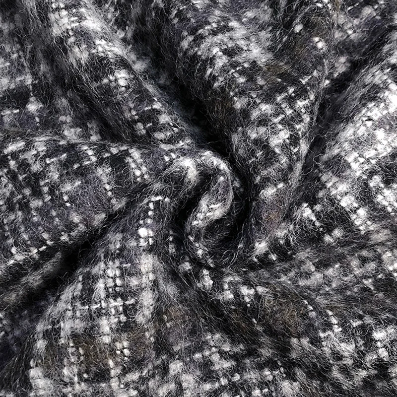 Лимитированный итальянский импорт цветная твидовая Ткань Альпака Morandi для