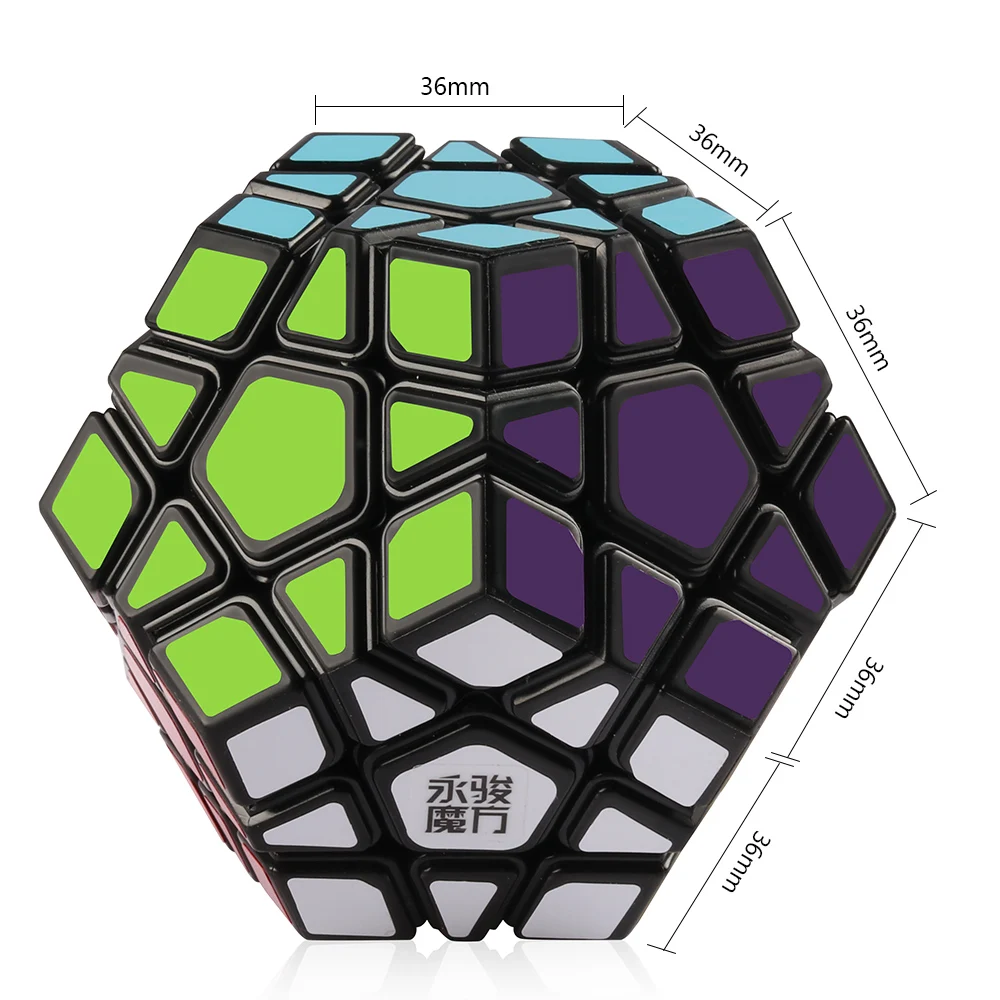 D-FantiX Yj Yuhu R Dodecahedron скоростной Куб ВОЛШЕБНЫЙ кубик-Додекаэдр черный/не липкий пазл