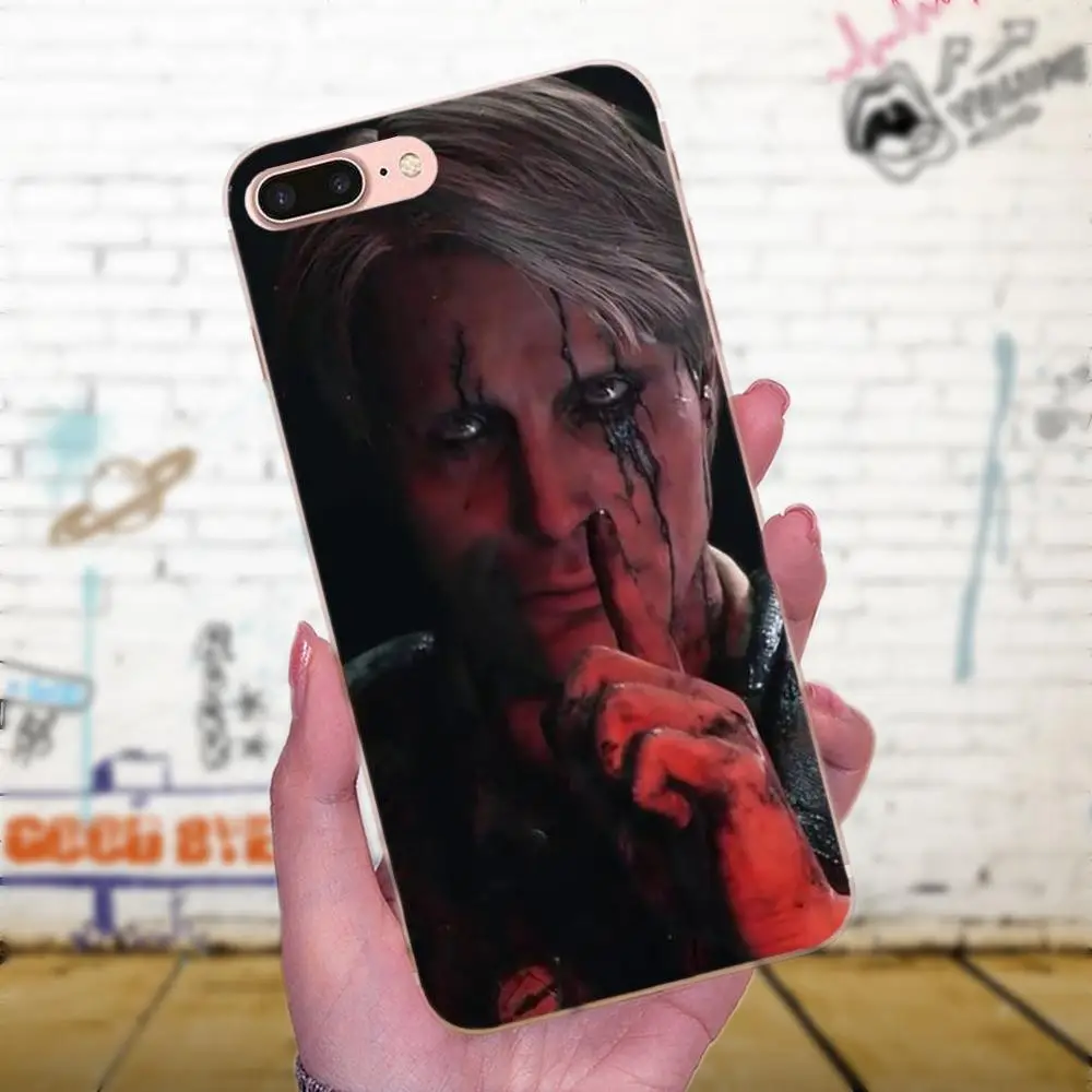 Мягкий чехол для мобильного телефона Apple iPhone X XS Max XR 4 4S 5 5C 5S SE 6 6S 7 8 Plus Death Stranding