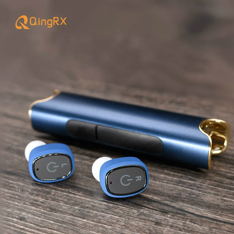Настоящий наушник 2018 СПЦ беспроводной Dual Ear Bluetooth гарнитура с перезаряжаемые мини