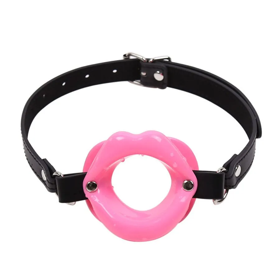 Rubber Penis Insert Oral Sex Mouth Gag Open Lip Style Ring With Leather Strap BDSM Toys For Couples | Красота и здоровье