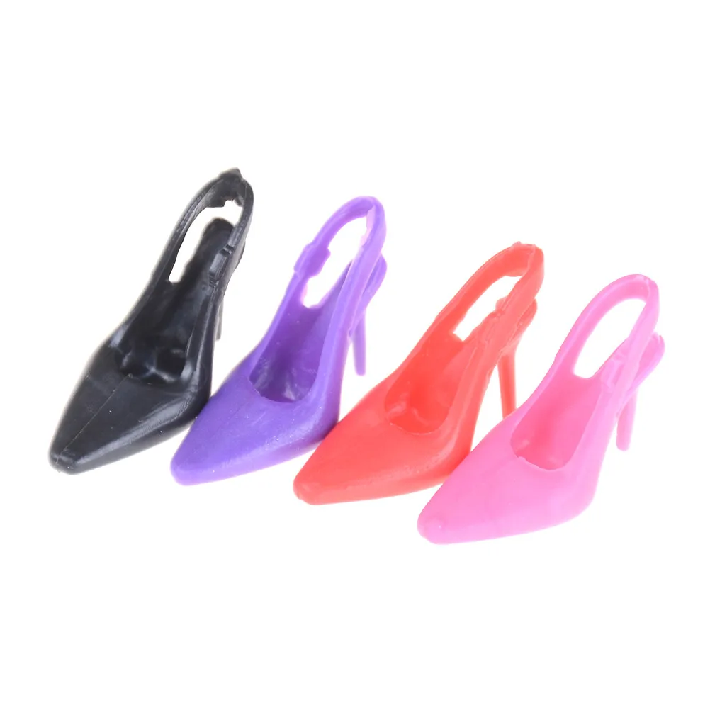 1 пара 4 цвета детский подарок вечерние туфли на высоком каблуке для Барби