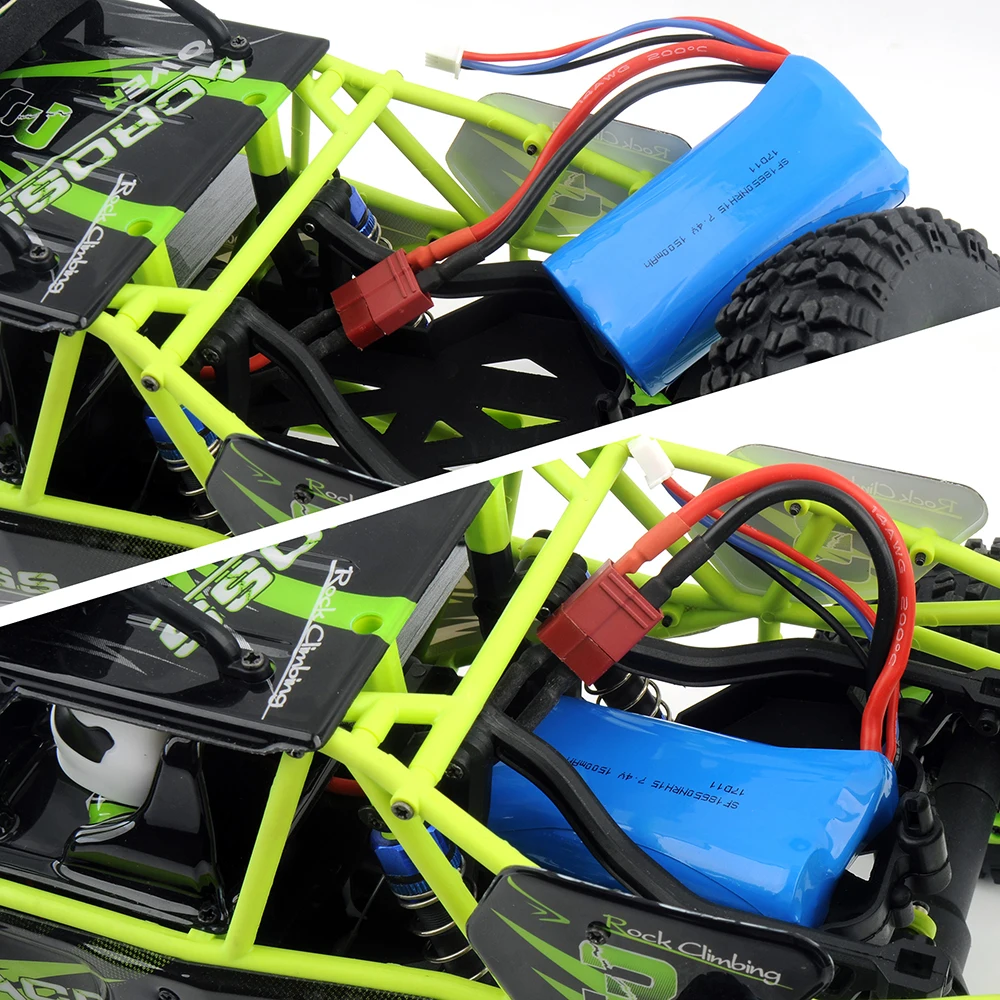 7 4 V 1500mah Большая емкость Li po батарея для Wltoys 12428 12423 1:12 RC автозапчасти|Детали и