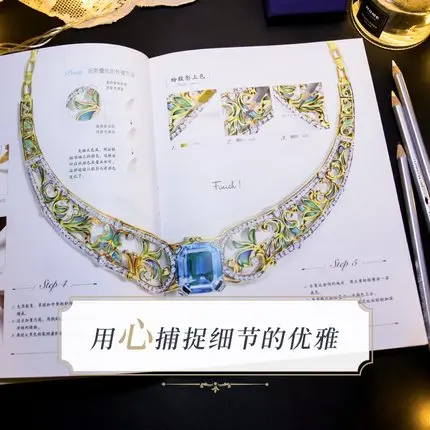 Рисование драгоценностей: драгоценностей в цветном карандаше художественный