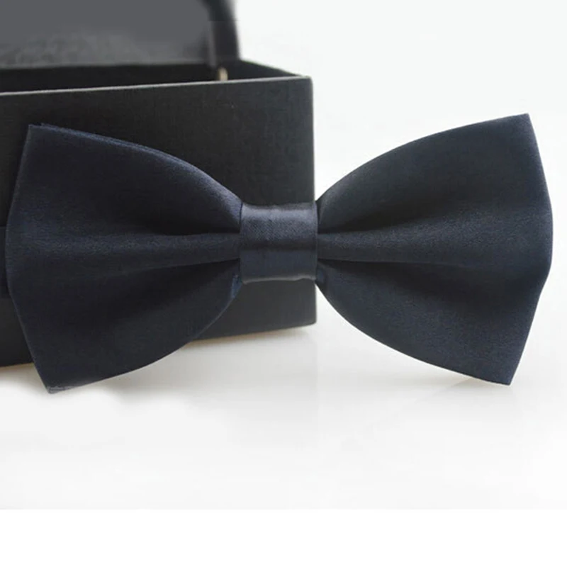 Мужские галстуки бабочки Классические однотонные красного черного белого