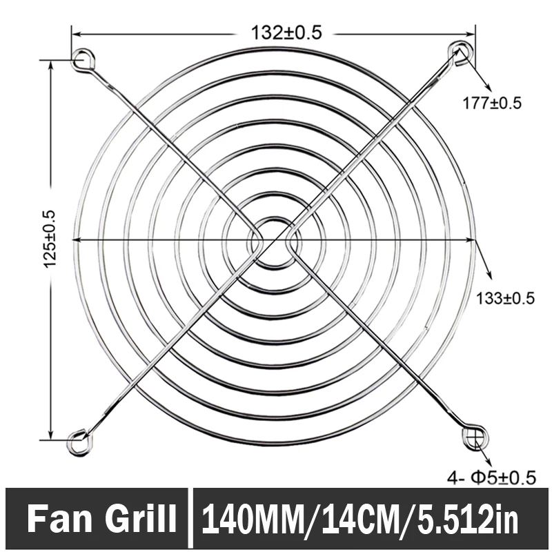 Gdstime 140 мм металлическая защита вентилятора защитный гриль для ПК|fan grill 140mm|140mm fan