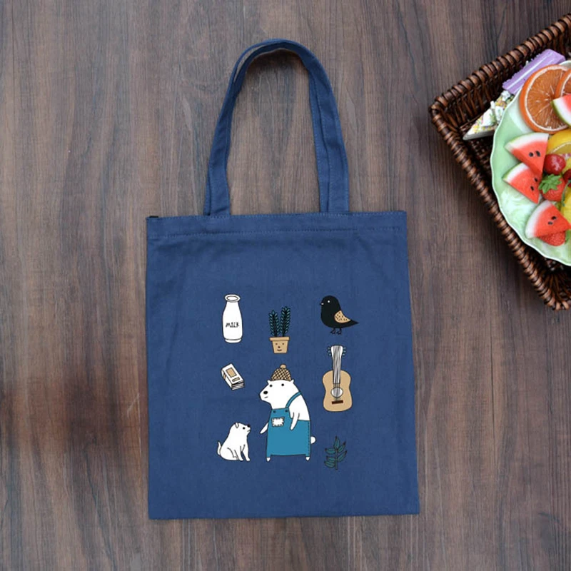 Youda Женская парусиновая сумка для покупок из вторичного сырья простая