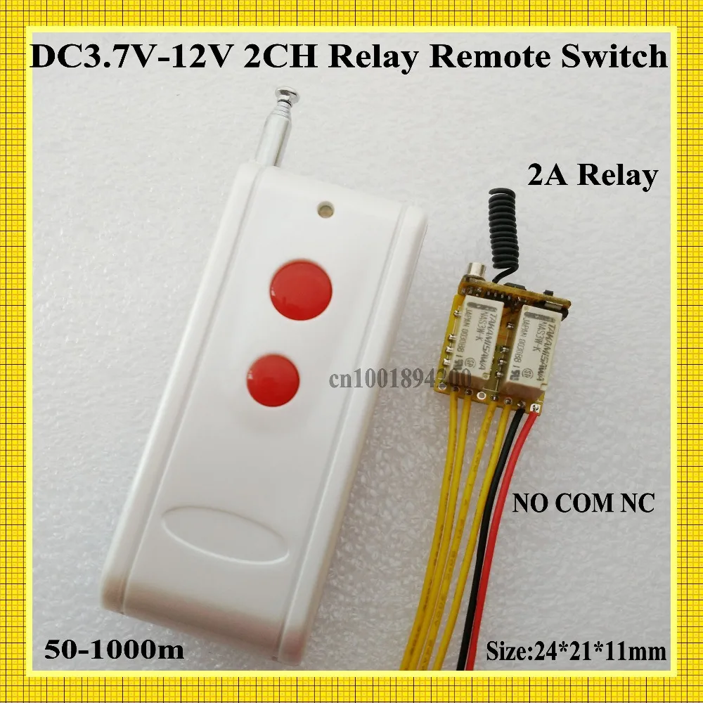Дистанционный переключатель Micro 2 CH 3 7 v 4 5 5v 6v 9v 12v кнопочный пульт дистанционного