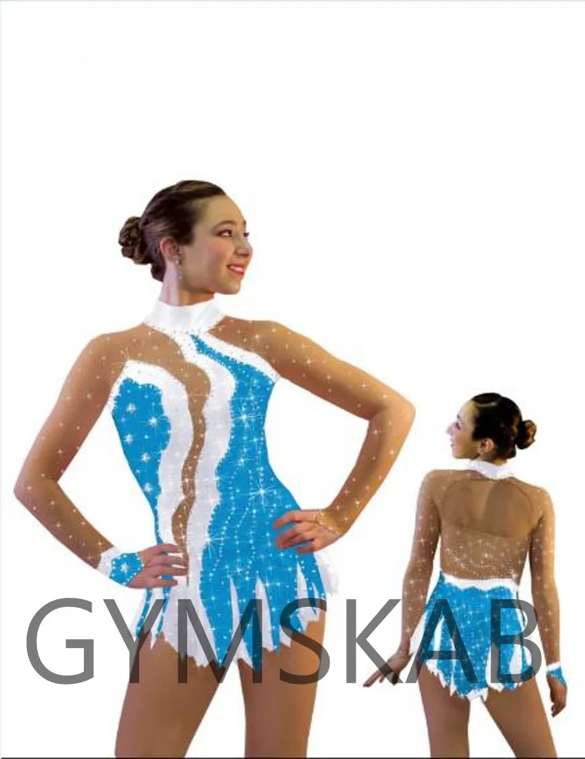 Очаровательное платье для фигурного катания женское индивидуальное на коньках