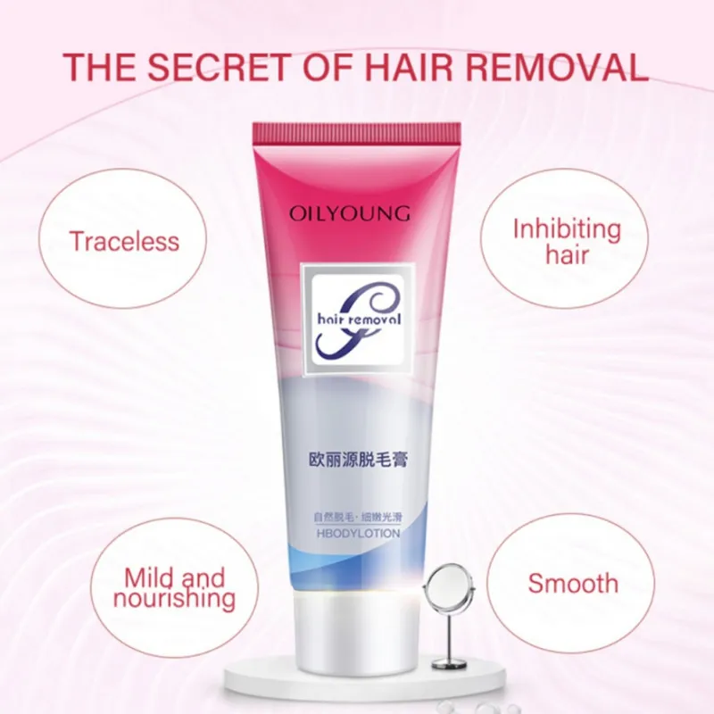 Женская натуральная мягкая формула крем для удаления волос на ногах и лице