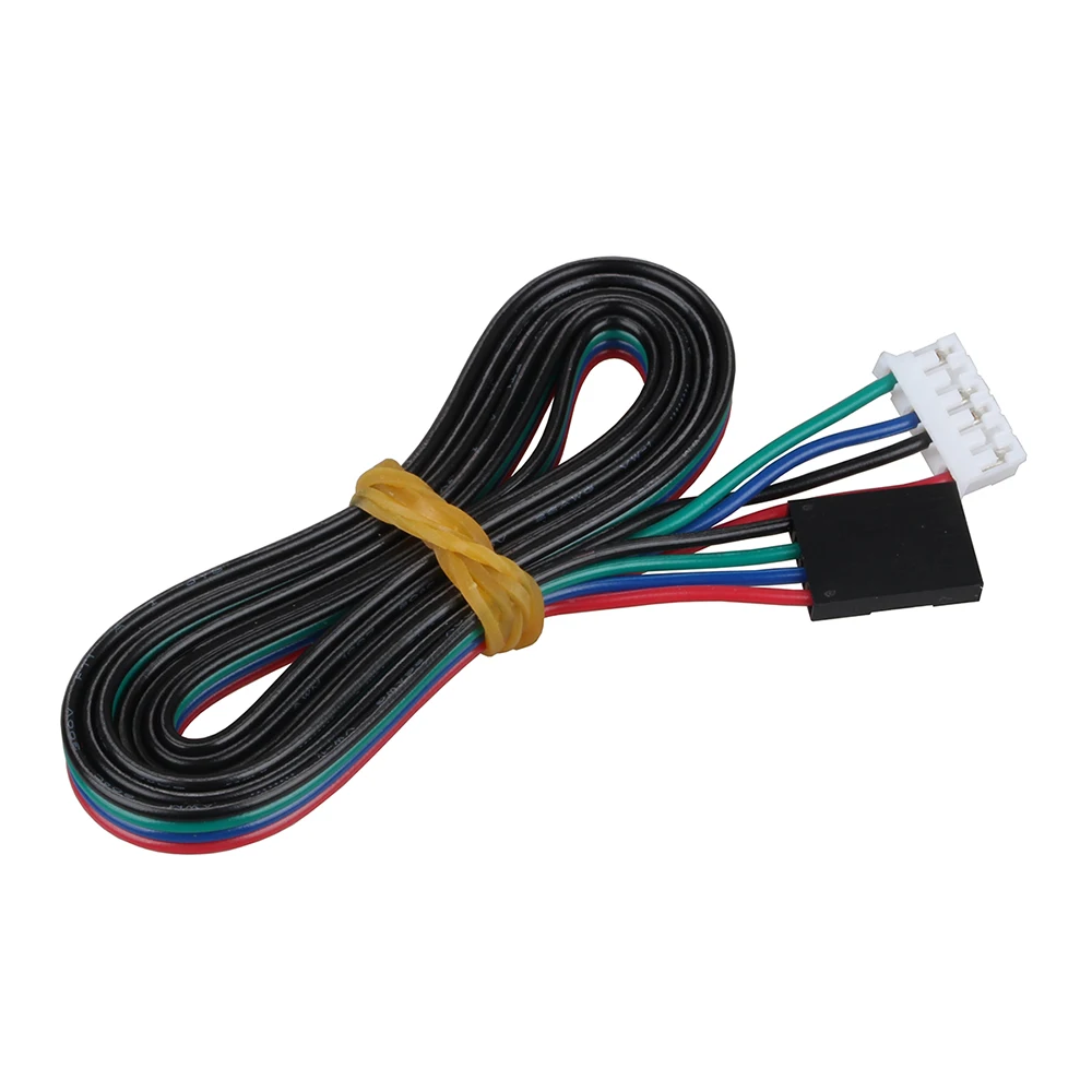Фото 3DSWAY 3D части принтера 4 шт./лот 1 м/2 м DuPont 2,54 линия 4pin, 6pin шаговый двигатель соединительный кабель с разъемом кабеля Nema17 шаговый двигатель прово... №3