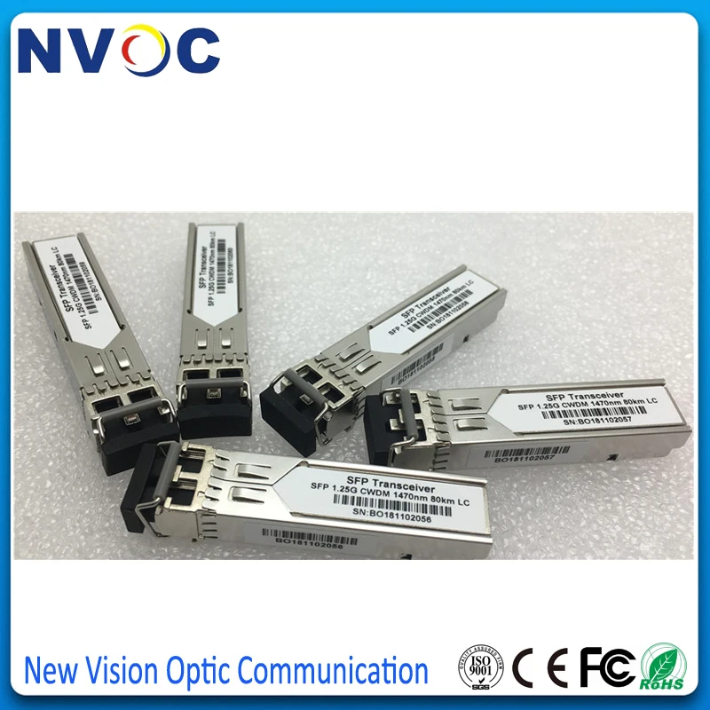 Бесплатная доставка! Модуль приемопередатчика CWDM LC SFP 1.25g1270 нм 1290 1310 1330 1350 80 км
