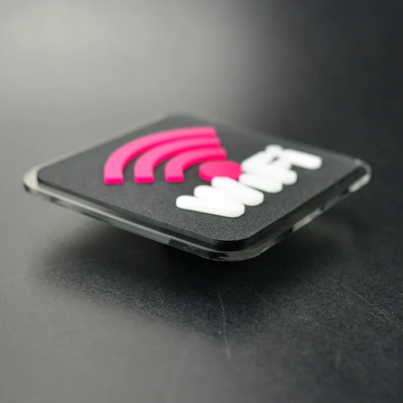 Акриловый WIFI знак Lable акриловый настраиваемый Знак заказ Wifi free Sign|Наклейки на