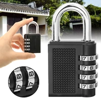 804314mm heavy duty 4 dial digit combination lock weatherproof security padlock outdoor gym safely code lock black