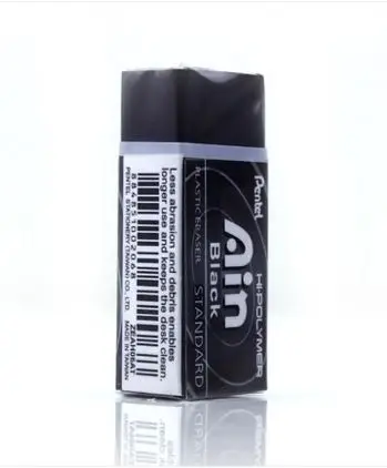 Ластик Pentel ZEAH06 черный графический дизайн профессиональный ластик серии Ain