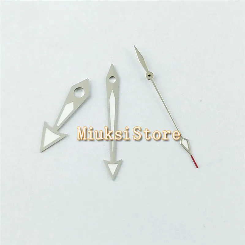 Серебристо зеленые светящиеся стрелки часов подходят для Miyota 8205 8215 821A|Ремонтные