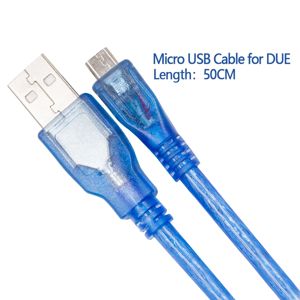 1.64FT мини микро USB кабель для Arduino для UNO R3, Mega 2560, Nano, Due R3 платы