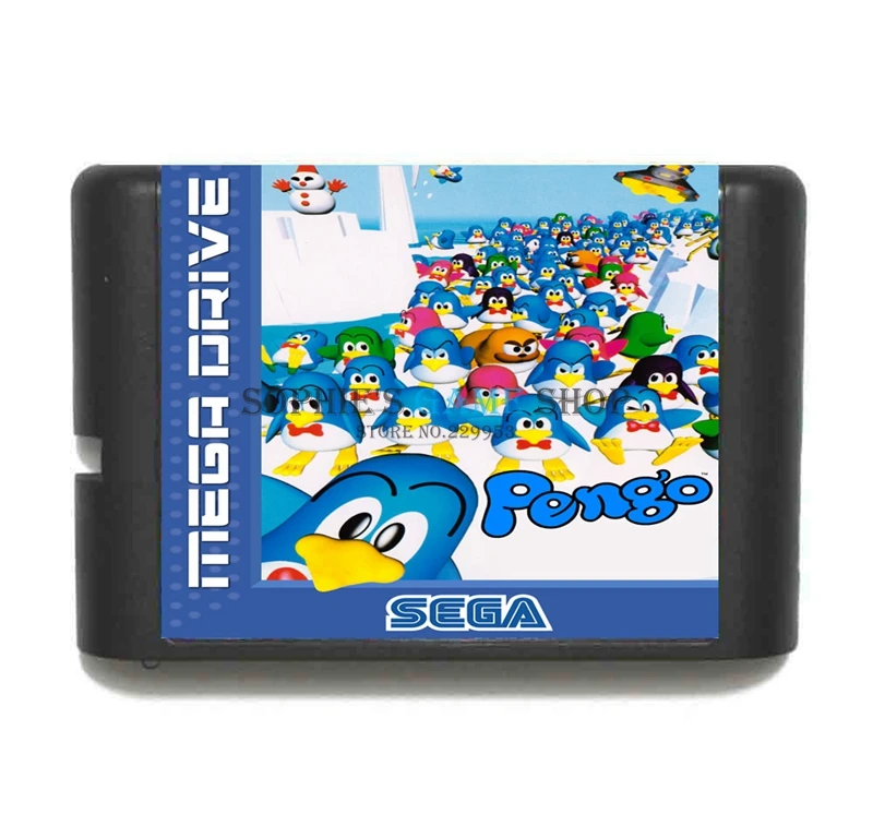 Пенго игровой картридж новые 16 бит карточная игра для Sega игры Mega Drive / Genesis Системы