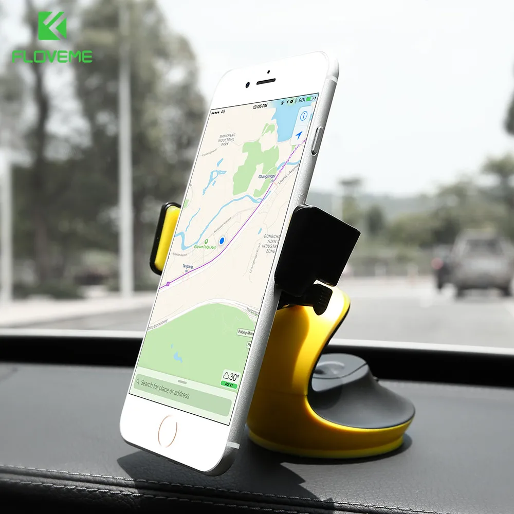 FLOVEME Универсальный Авто всасывания держатель телефона Поворотный Лобовое стекло