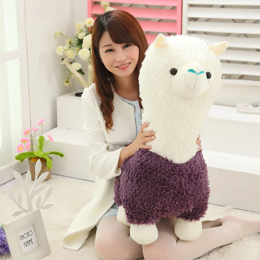 Lovely White Alpaca Llama Plush Toy Doll Animal Stuffed Dolls Japanese Soft For Kids Birthday Gifts | Игрушки и хобби