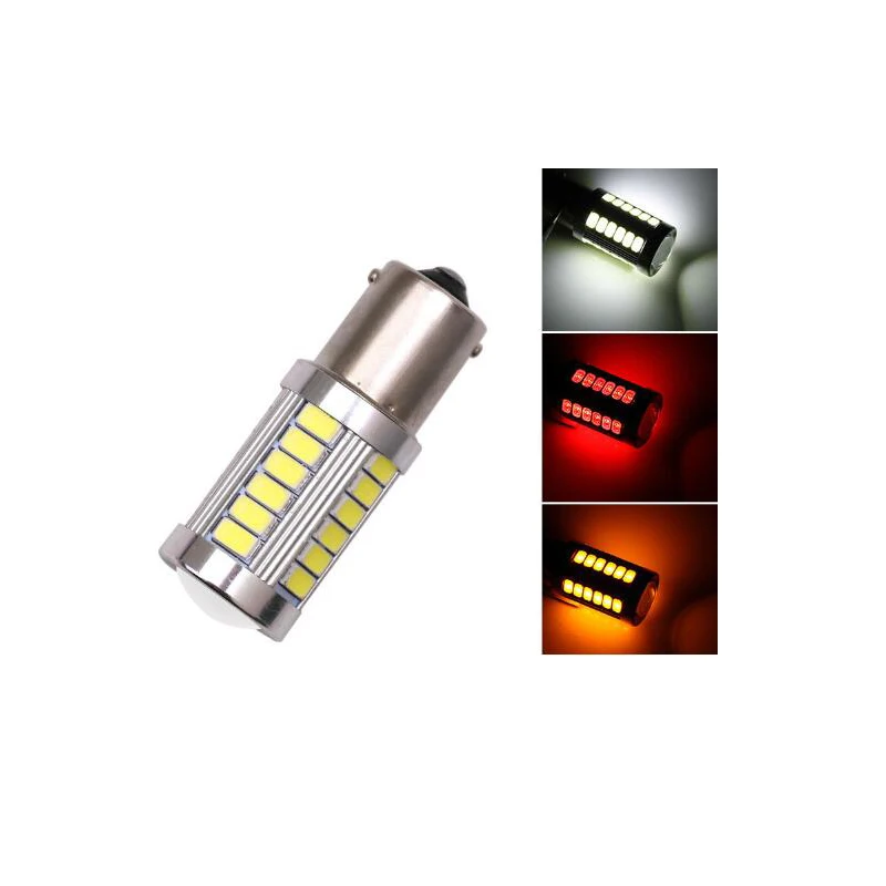 4 шт./лот P21W 7056 BA15D 1156 3030 33 smd белый 6500k светодиодный стоп-сигнал Автомобильный