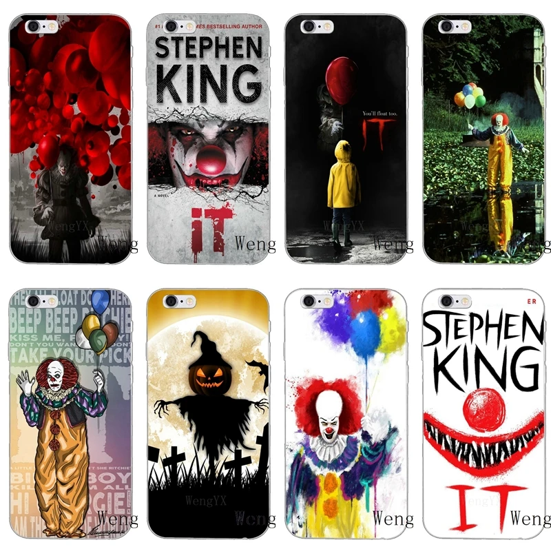Тонкий мягкий чехол для телефона Stephen kings it Pennywise клоун ужас Samsung Galaxy S3 S4 S5 S6 S7 edge S8 S9