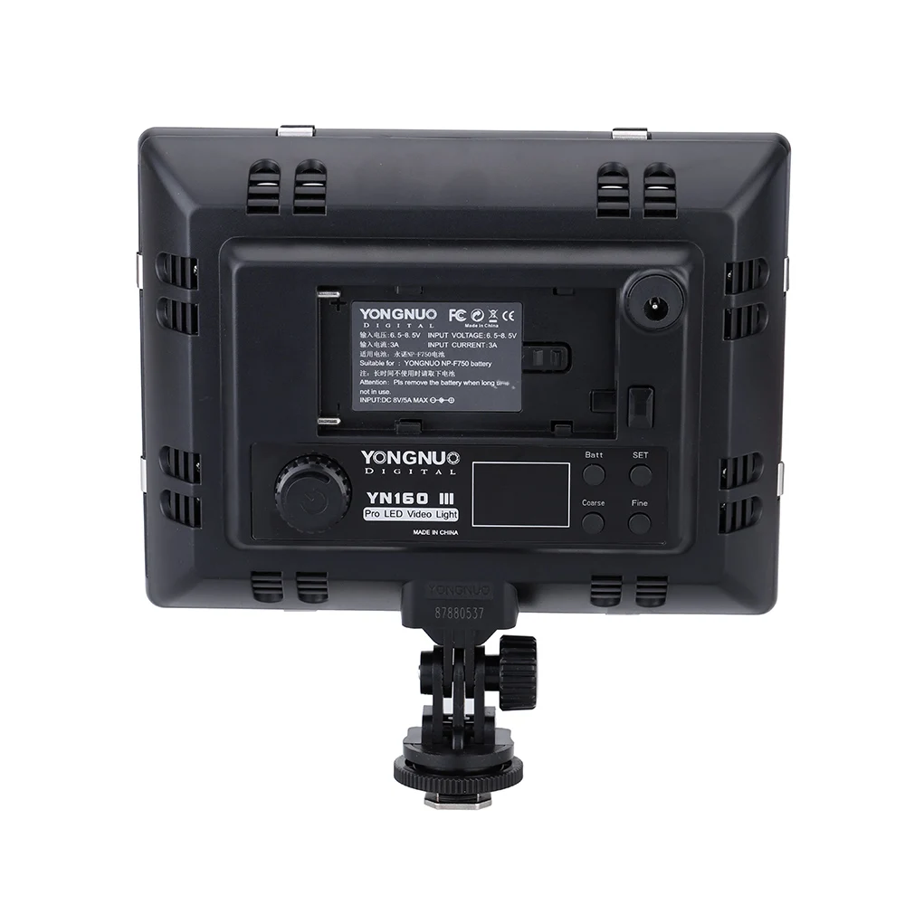 Yongnuo YN-160 III YN160 III Pro 192 светодио дный видео фотостудия свет лампы 5500 К видео для Canon Nikon sony DSLR Камера