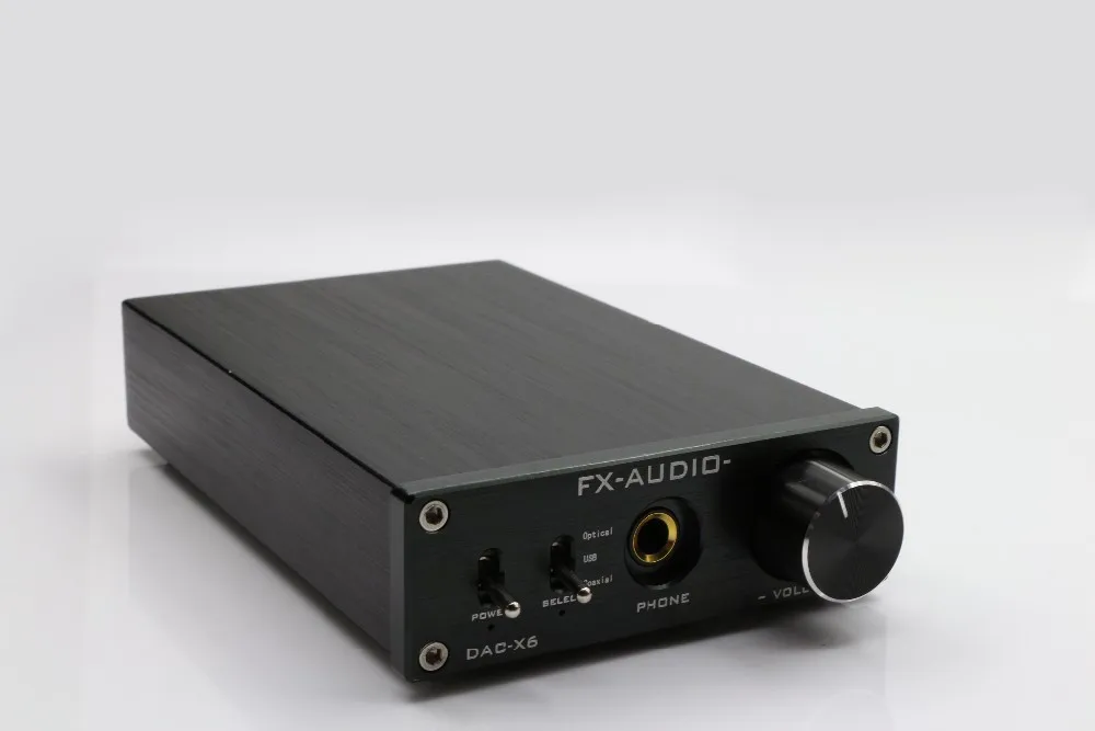 fx-аудио DAC-X6 HiFi 2,0 цифровой аудио DAC декодер вход USB/оптический/коаксиальный RCA/выход для наушников DC12V/1.5A адаптер питания