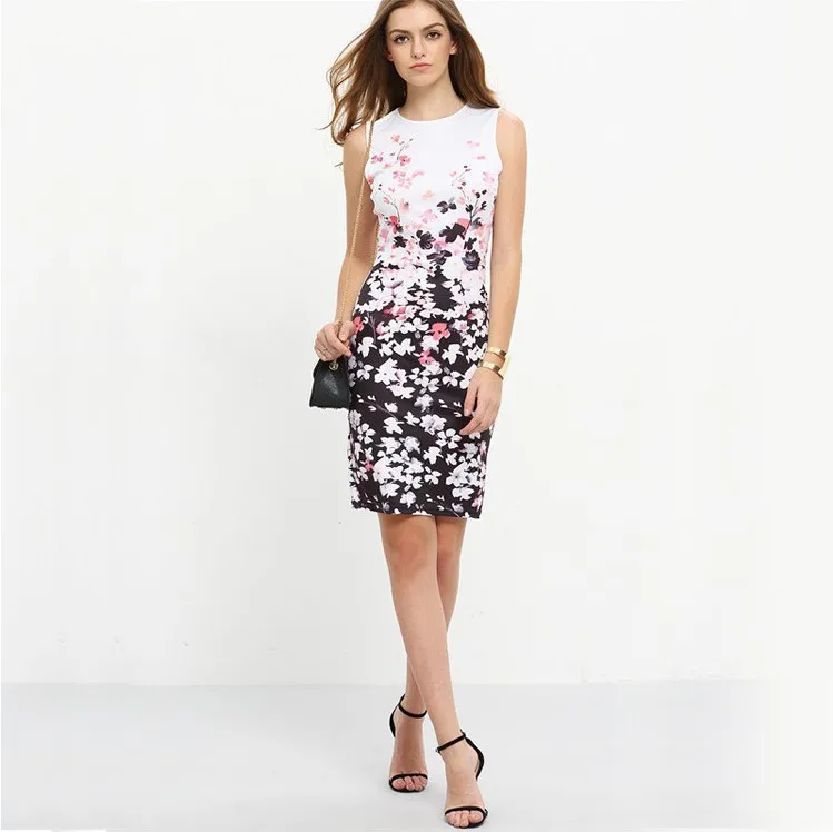 Новое поступление 2017 года anyilian Повседневное карандаш печати рукавов длиной до