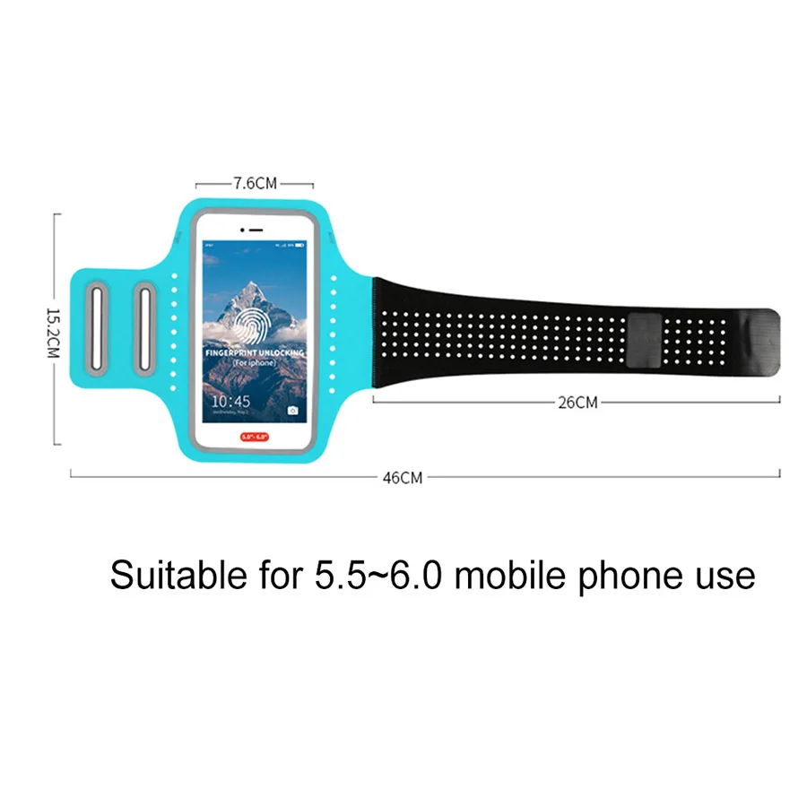 

Universal Sport Arm band Phone Case Cover for 5-6 inch Phones Waterproof Running Gym Armband Bag for iPhone X 6 7 8 Plus Xiaomi