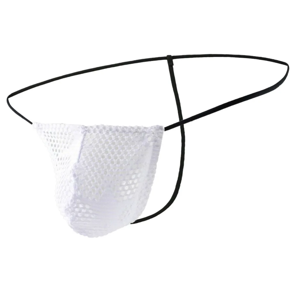 Men Sexy Underwear Star Mesh G String Thong Transparent See Through T Back Underpants Mankini Thongs |