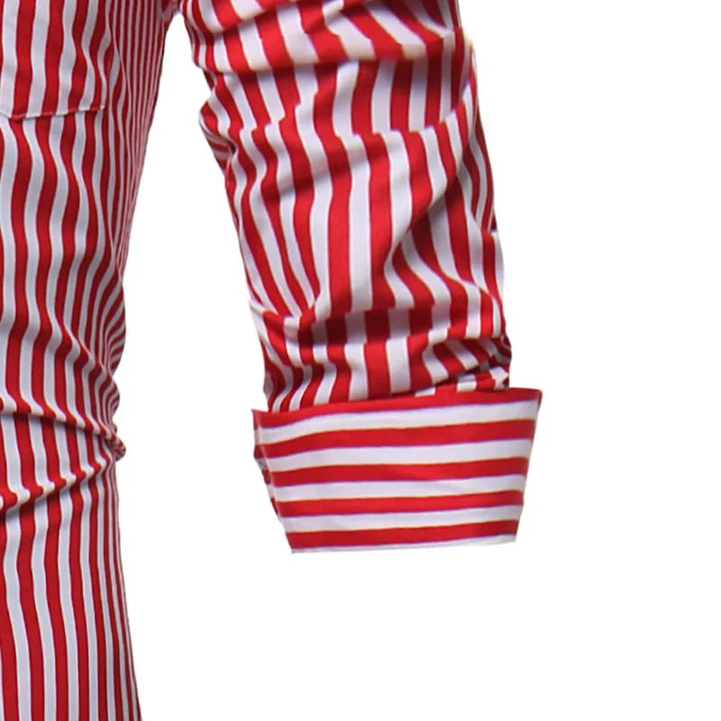 

Vogue Men Shirt Brand Nice New Autumn Vogue Striped Long Sleeves Mens Shirts Camisa Masculina Casual Male Shirt 6XL