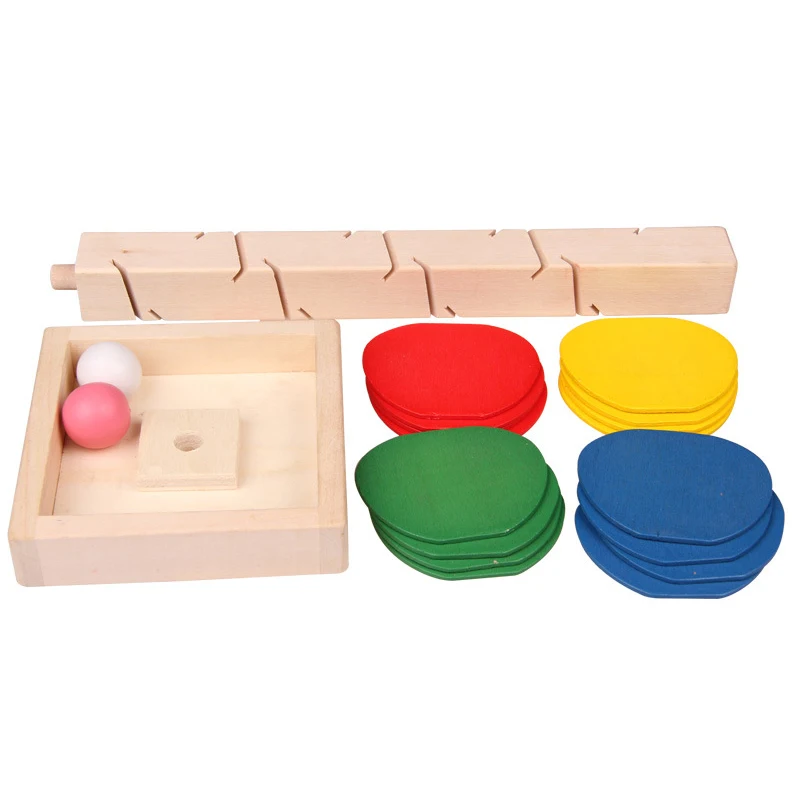 Детские развивающие игрушки Монтессори строительные блоки Деревянные Дерево