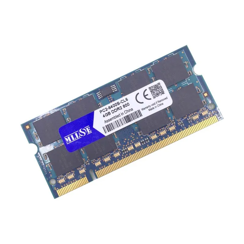 Ноутбук MLLSE 1 Гб 2 ГБ 4 ddr2 800 pc2 6400 sdram МГц 6400s sodimm оперативная память 2g so dimm|memoria ram