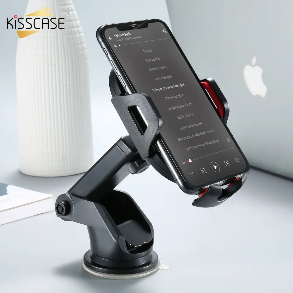 Kisscase автомобильный держатель телефона для iPhone XR XS Max 6 6 S плюс антигравитации Air Vent держатель телефона клип телефон Подставка для Xiaomi A2 Lite Redmi Note 6 Pro 5 Поко F1 чехол на Huawei P20 Lite Mate 20