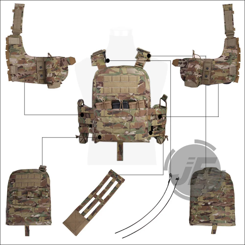 Emerson темно-синяя клетка несущая пластина NCPC жилет EmersonGear тактический MOLLE Регулируемый жилет Doffing Универсальный бронежилет w/Cummerbund