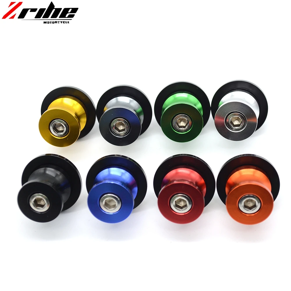 Слайдеры для KAWASAKI Z750 Z1000 ZZR600 Ninja 250R ZX6R ZX7R ZX9R ZX10R ZX12R ZX14R Verde Moto Forcellone с логотипом|for