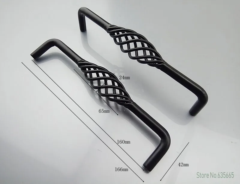 Ручки спиральные черные для мебели 160 мм | Обустройство дома