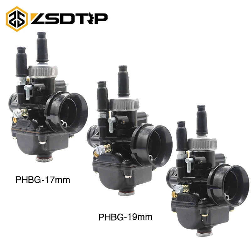 ZSDTRP PHBG 17/19/21 карбюратор DS 17 мм 19 мм 21 мм AD 17,5 мм 19,5 мм гоночный Карбюратор Carb для JOG50 JOG90 BWS100 RG50 DIO50-90