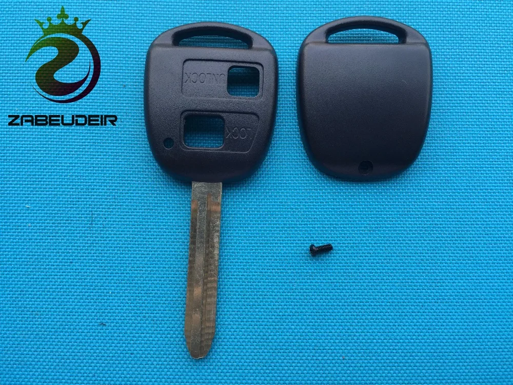 Сменный Чехол для Toyota Corolla Camry Celica Rav 4 Yaris Prado пустая оболочка с 2 кнопками