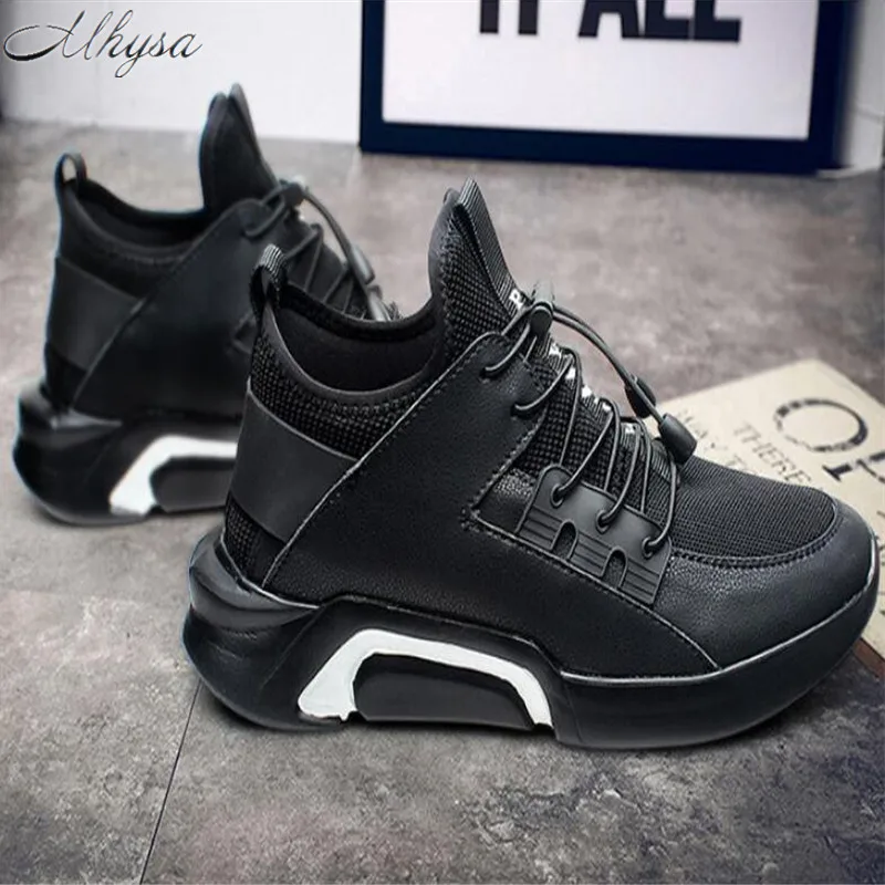 Mhysa 2019 New Men's Shoes Spring Autumn Fashion Wild black Men casual Comfortable Breathable Mesh sneakers L018 | Обувь