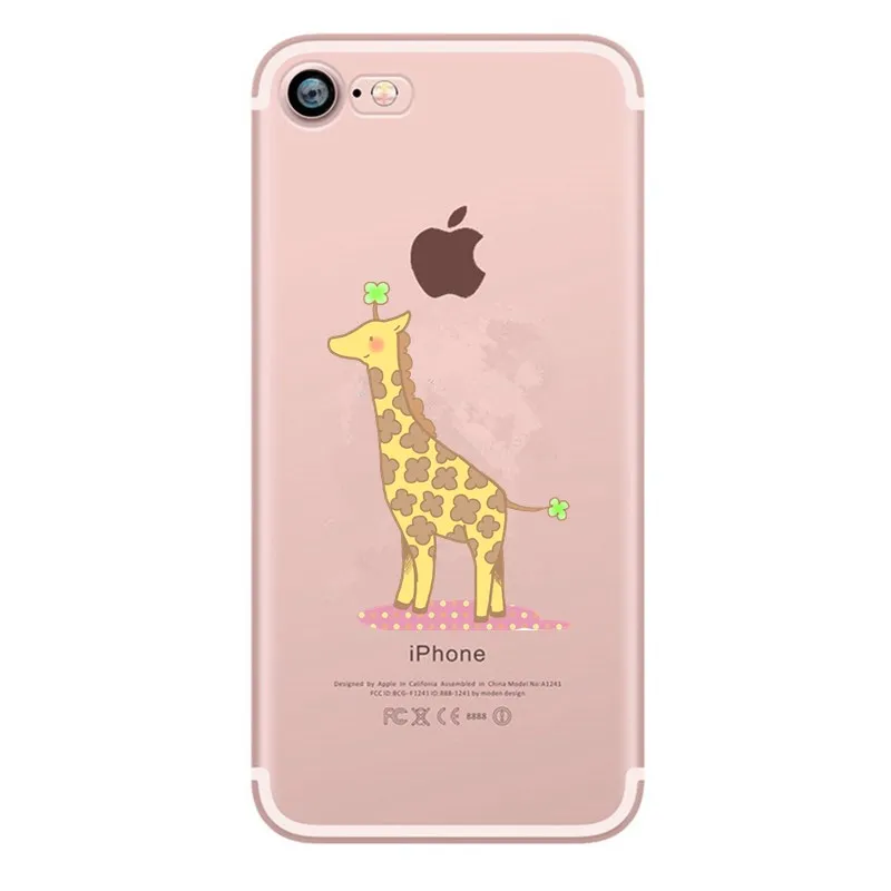 Роскошный ультра тонкий чехол для iphone аксессуары 7 8 Чехол симпатичный мультяшный