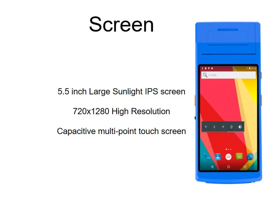 Прочный КПК ручной NFC все в одном сенсорный экран android КПК штрих-код лазерный сканер со встроенным принтером