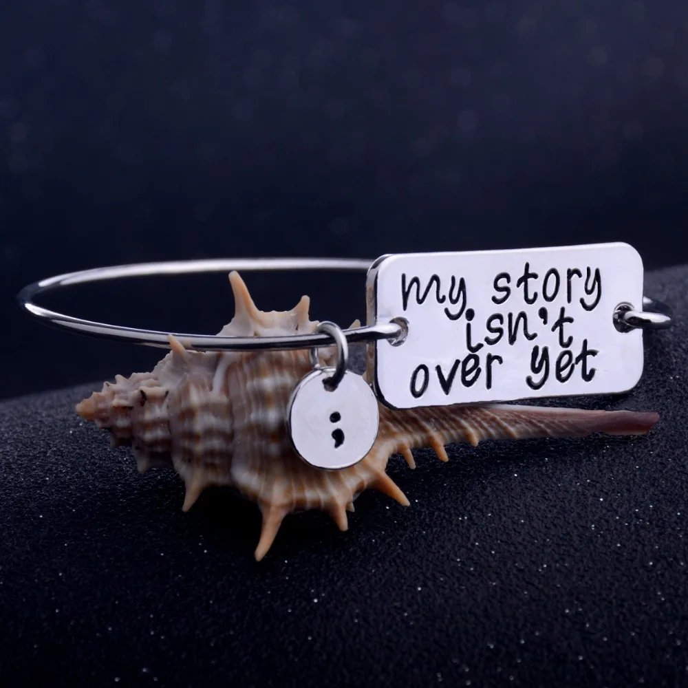 &quotМоя история не за Yet' золотой браслет с шармом для умственного здоровья