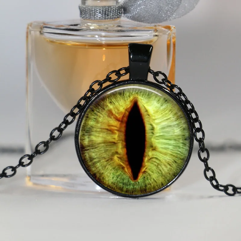 Стеклянный купол оптом подвеска в виде дракона ожерелье с подвеской кошачьего