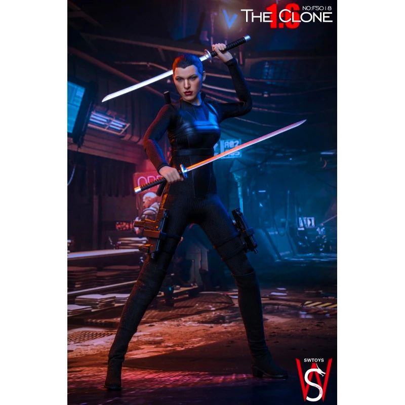 SWtoys 1/6 клон Алиса 2,0 фигурки в черном плотном боевом униформе Коллекция Фигурки игрушки