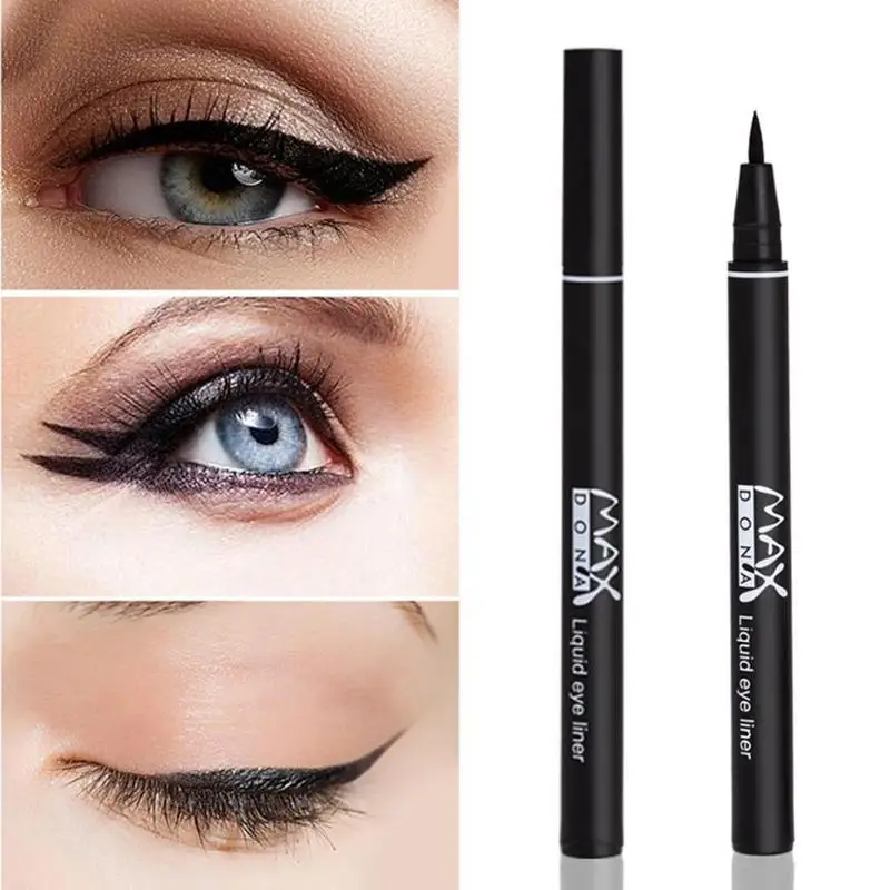 Профессиональная черная жидкая подводка для глаз водостойкая Стойкая макияжа