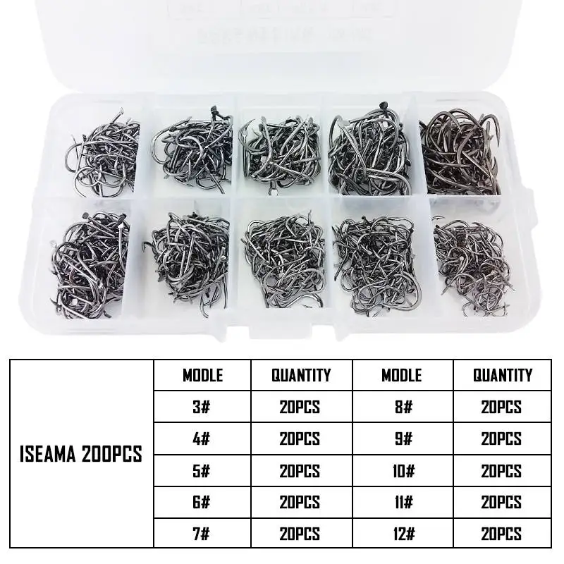 200pcs 200/300/400/500/600 шт рыбалка воблеры рыболовные принадлежности крючки поплавок приманки рыболовные крючки приманки воблеры для рыбалки карп - Color: 200pcs